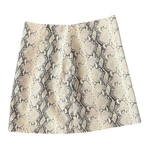 #328, cupcakes and cashmere snake print mini skirt, size 8